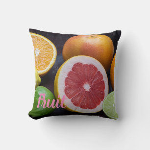 Variation av citrusfrukter, orange, kalk, mandarin kudde