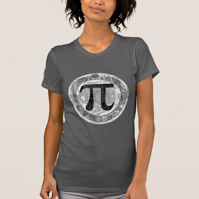 Variation i Pi Day Symbols Rounds T-shirt (Framsida)