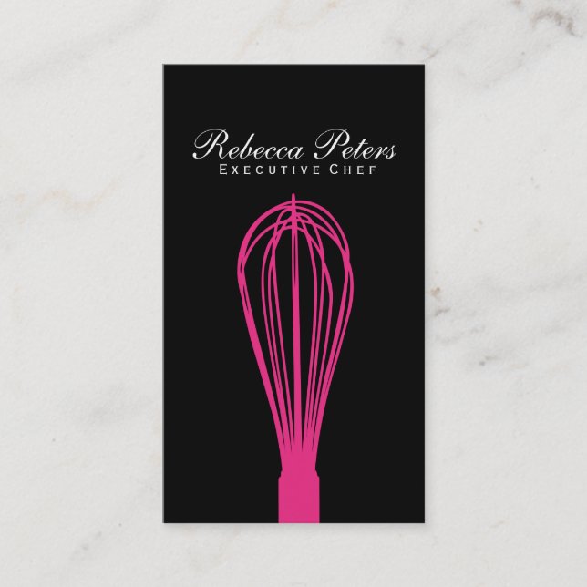 Variation i Whisk (magenta) | Kulturhuvudman Visitkort (Framsida)