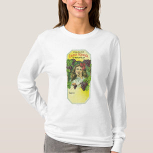 Variation prima etikett för sjöKeuka druvor T-shirt