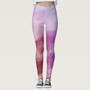 Variationer i Lila i vattenfärg Leggings