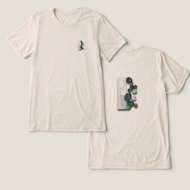 variationer på topaz t-shirt (Design fram och bak)