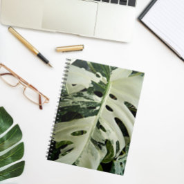 Variegerad Blommigt för Monstera-anläggningen Anteckningsbok