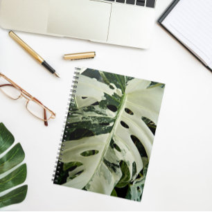 Variegerad Blommigt för Monstera-anläggningen Anteckningsbok