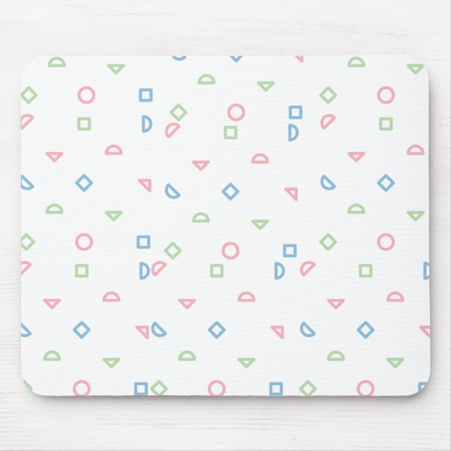 Varierad mönstrad Mousepad. Musmatta (Framsidan)