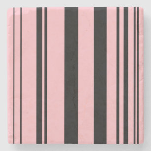 Varierad Rand/Rosa och svart Underlägg Sten