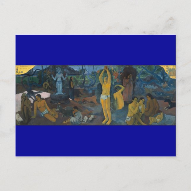 'Varifrån kommer vi?' - Paul Gauguin vykort (Framsida)