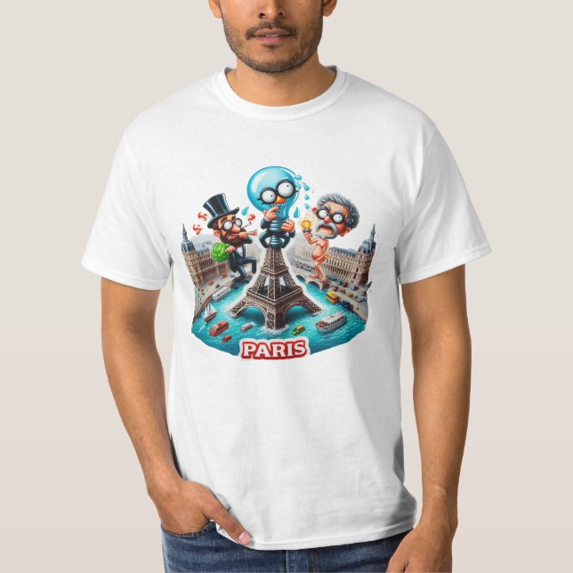 Various Places: Caffee in Paris. T-shirt Man #3 (Framsida)