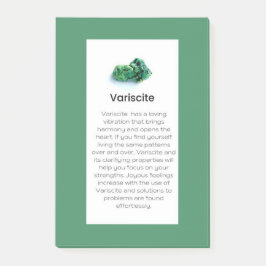 Variscite Crystal betyder judielry Post-it Notes Block
