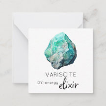 *~* Variscite Elixir Stone AP64 Flat Note Card