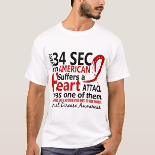 Varje 34 understöder mig hjärtsjukdomen/attack t shirt