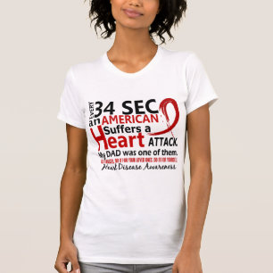 Varje 34 understöder pappahjärtsjukdomen/attack t shirt