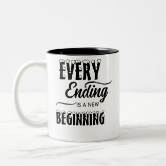 Varje ände är en ny början /Personlig mugg