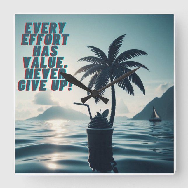 Varje ansträngning spelar ingen roll i Ge Fyrkantig Klocka (Framsida)