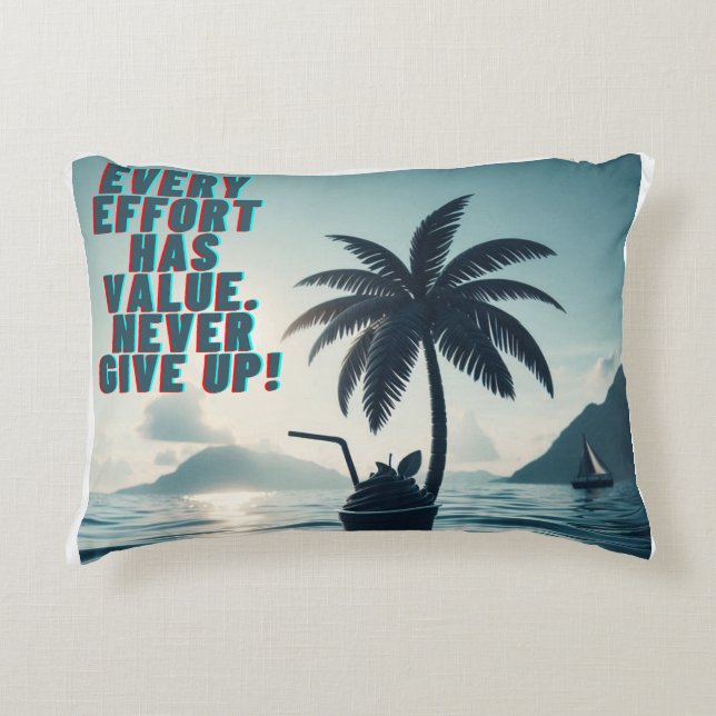 Varje ansträngning spelar ingen roll i Ge Prydnadskudde (Framsidan)