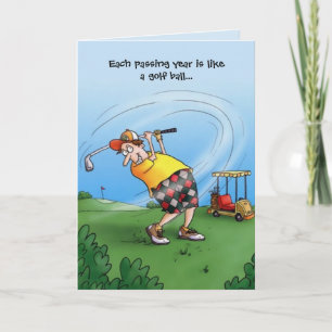 Varje år är som en golfbollsfödelsedag kort