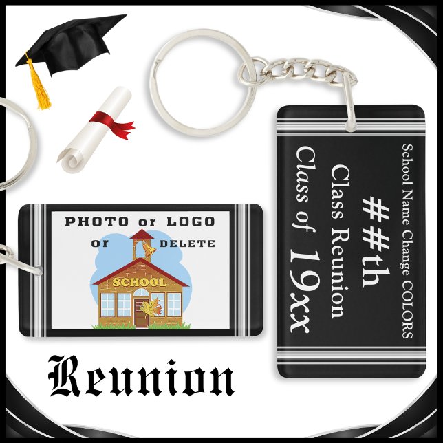 VARJE ÅR FÄRG, klasskvitton, Keepsaké (Personalized Class Reunion Keychains. Sturdy Two Sided Acrylic Photo Keychain for Any Occasion.)