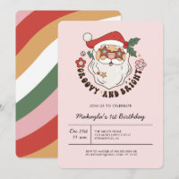 Varje år färgad Groovy Retro Juldag