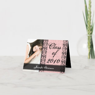 VARJE ÅR, Lacy Rosa Studenten Card Inbjudan