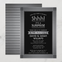 VARJE ÅR överraskningsjubileum Elegant Silver Blac