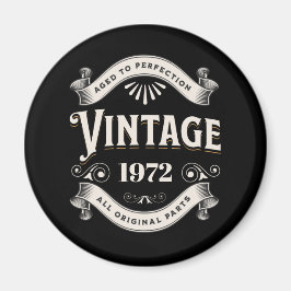 Varje år Vintage födelsedag Magnet