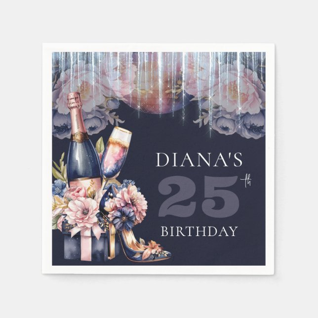 Varje år, Vuxen, champagnehäl Pappersservett (Framsidan)