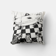 VARJE BAKGRUND FÄRG! Gömma från Vargen Pillow