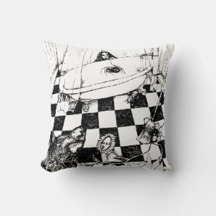 VARJE BAKGRUND FÄRG! Gömma från Vargen Pillow Kudde