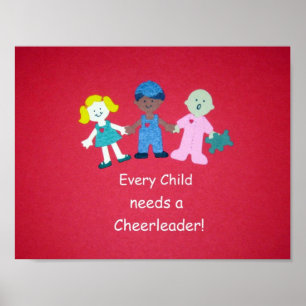 Varje barn behöver en Cheermanager! Poster