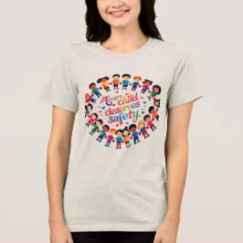 "Varje Barn Förtjänar Trygghet" Barnens Röst T Shirt