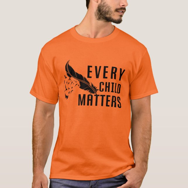 Varje barn har betydelse för den inhemska orangen  t shirt (Framsida)