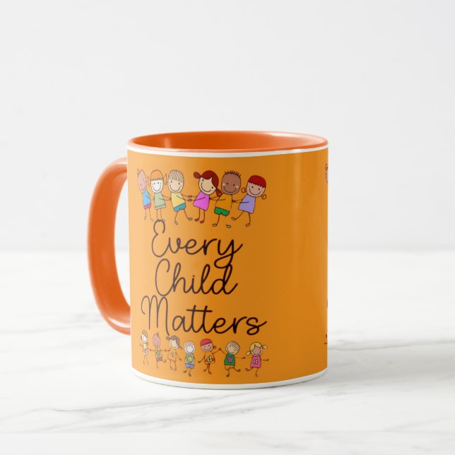 Varje Barn Räknas Orange Medvetenhetsmugg Mugg (Framsida vänster)