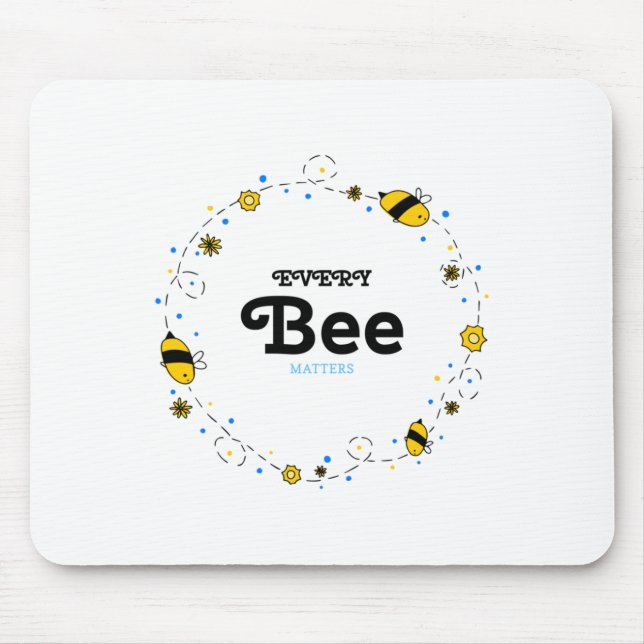 Varje Bee S-fästare Musmatta (Framsidan)