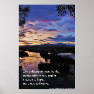Varje besvikelse har ...inspirerande poster