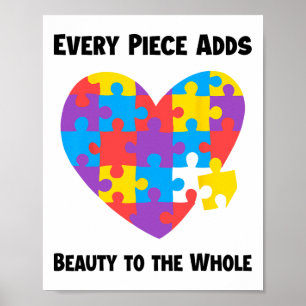 Varje Biet lägger till en skönhet till hela autism Poster