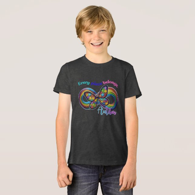 Varje Biet Shines - Autism Butterfly Tee (Framsida Full)