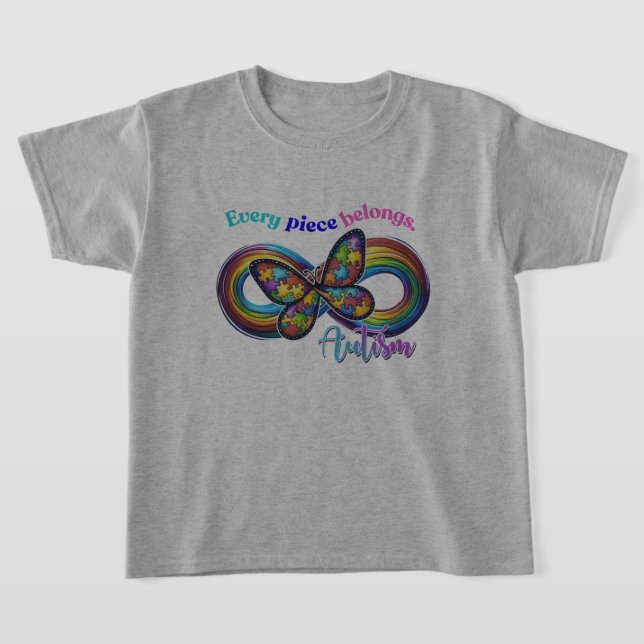 Varje Biet Shines - Autism Butterfly Tee (Laydown)