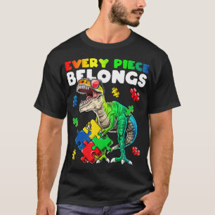 Varje Biet Tillhör Dinosaur Autism Awareness Puzz T Shirt