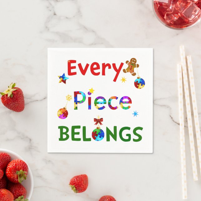 Varje Biet-Tillhör vid jul Pappersservett (Insitu)