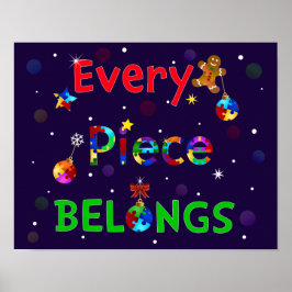 Varje Biet-Tillhör vid jul Poster