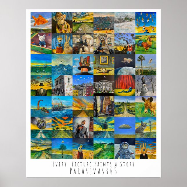 Varje Bild målar en artikel Poster (Framsidan)