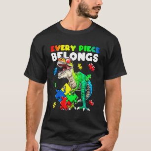 Varje Bit Hör Hemma Dinosaurie Autism Medvetenhet T Shirt