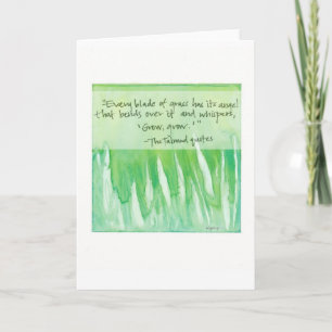 varje blad av gräs kort