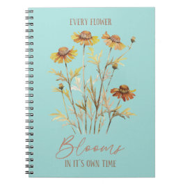Varje blomma blommar i sin egen tid - Höst Anteckningsbok