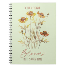 Varje blomma blommar i sin egen tid - Höst Anteckningsbok