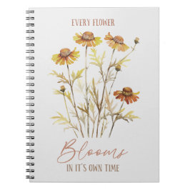 Varje blomma blommar i sin egen tid - Höst Anteckningsbok