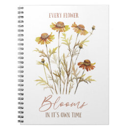 Varje blomma blommar i sin egen tid - Höst Anteckningsbok