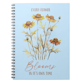 Varje blomma blommar i sin egen tid - Höst Anteckningsbok