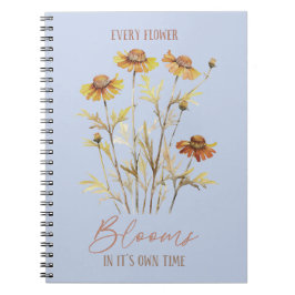 Varje blomma blommar i sin egen tid - Höst Anteckningsbok