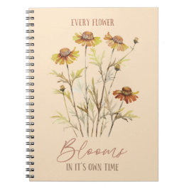 Varje blomma blommar i sin egen tid - Höst Anteckningsbok